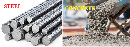 steel and concrete